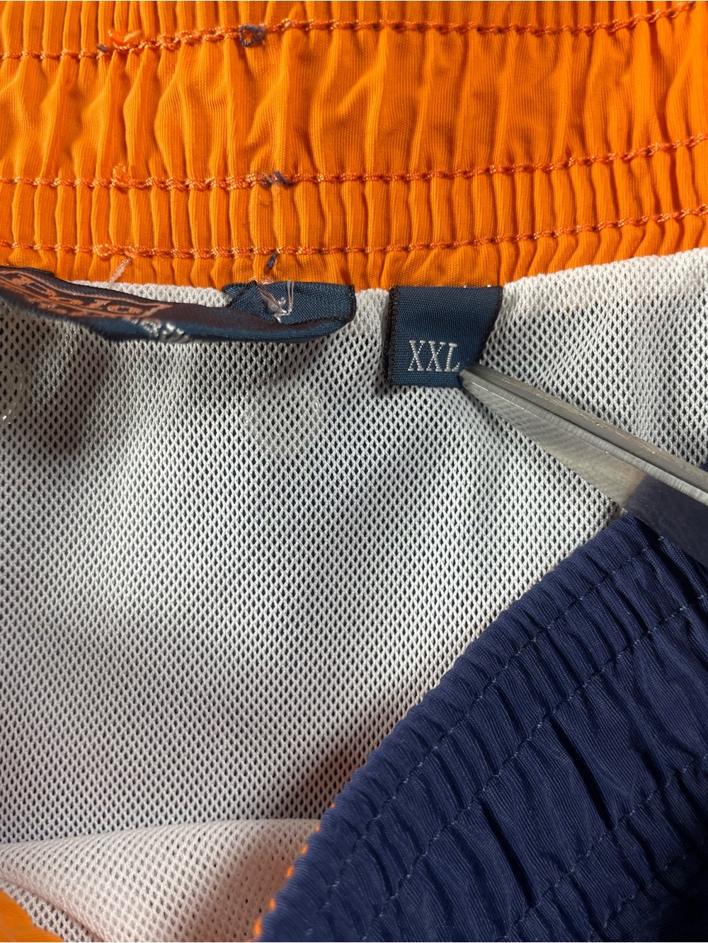 Polo by Ralph Lauren Navy Blue Swim Trunks‎ with Orange Pony - Picture 3 of 9
